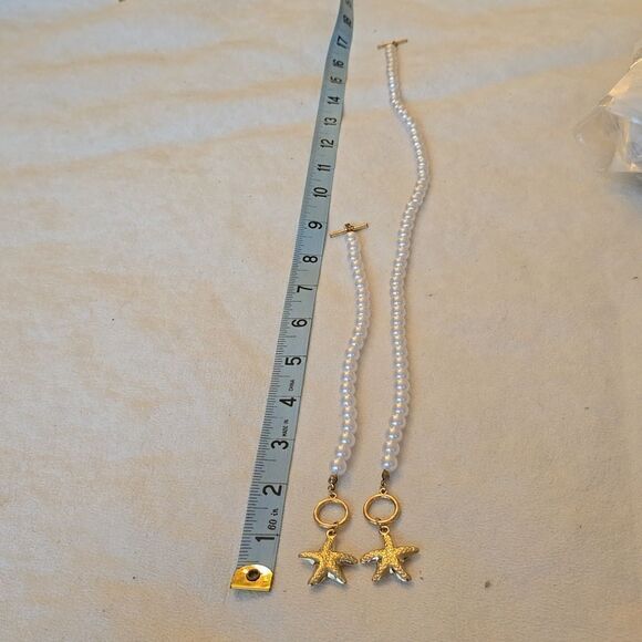 Starfish necklace and bracelet set - Picture 6 of 11